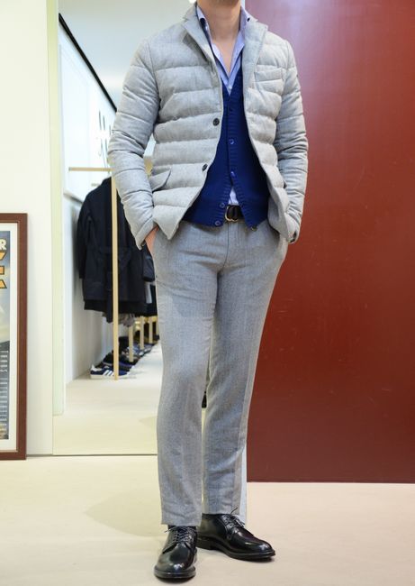 日本未発売 ダウン タトラス テーラードジャケット グレー L 3 ウール 2b シングル テーラードジャケット Albinofoundation Org